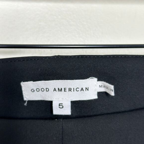 GOOD AMERICAN Scuba Flare Pants Black Sz 5 / 2X {3X34} - Picture 6 of 7